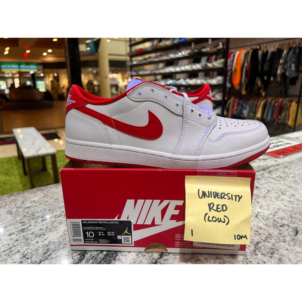 Jordan 1 Retro Low OG University Red No Box