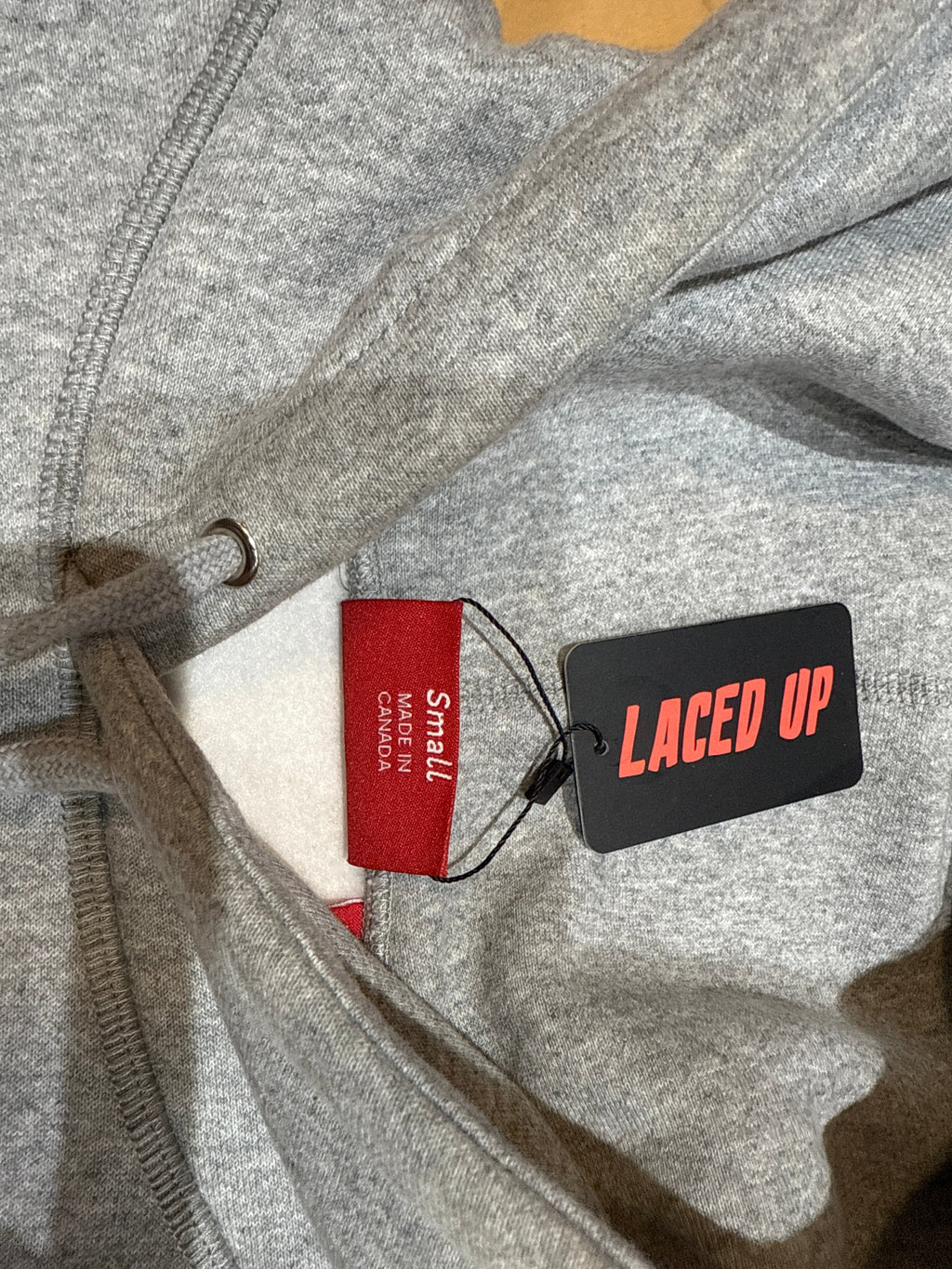 PRE OWNED Supreme Cross Box Logo Hooded Sweatshirt Heather Grey