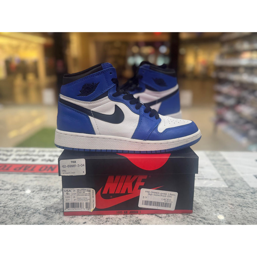 PRE OWNED Jordan 1 Retro High Game Royal (GS)