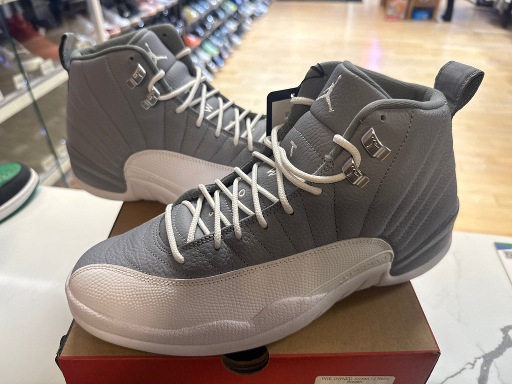 PRE OWNED Jordan 12 Retro Stealth