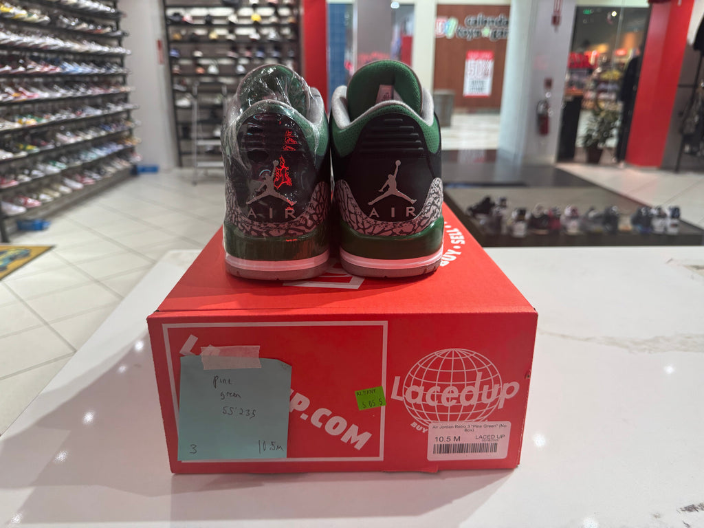 Air Jordan Retro 3 "Pine Green" (No Box)