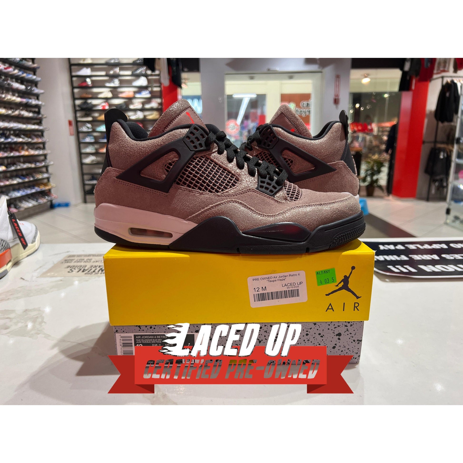 PRE OWNED Air Jordan Retro 4 "Taupe Haze"