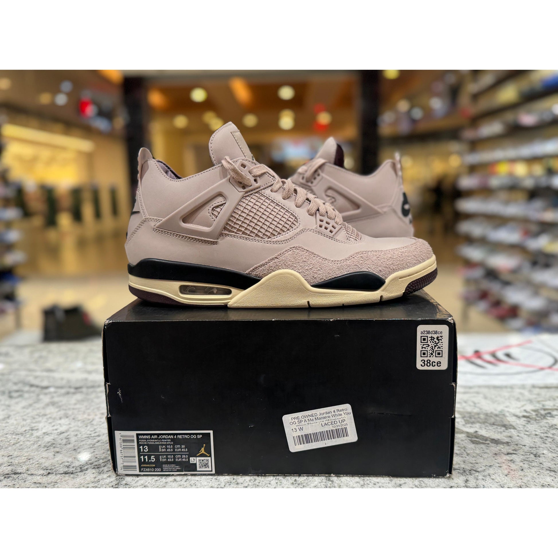 PRE OWNED Jordan 4 Retro OG SP A Ma Maniére While You Were Sleeping (Women's)