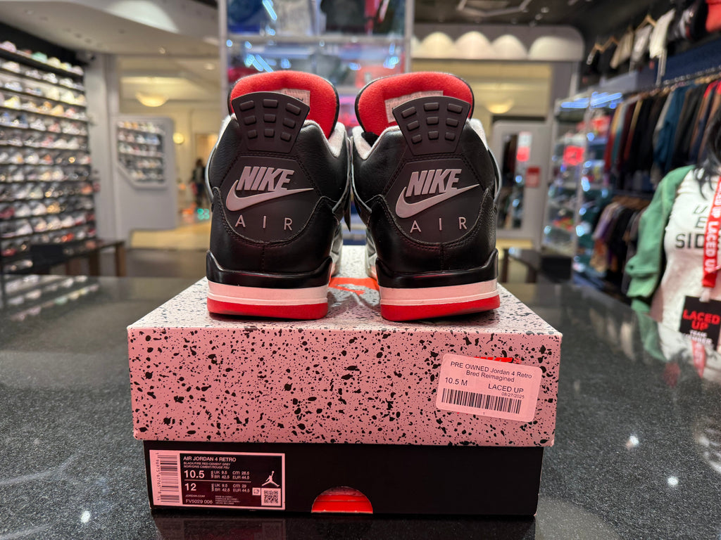 PRE OWNED Jordan 4 Retro Bred Reimagined