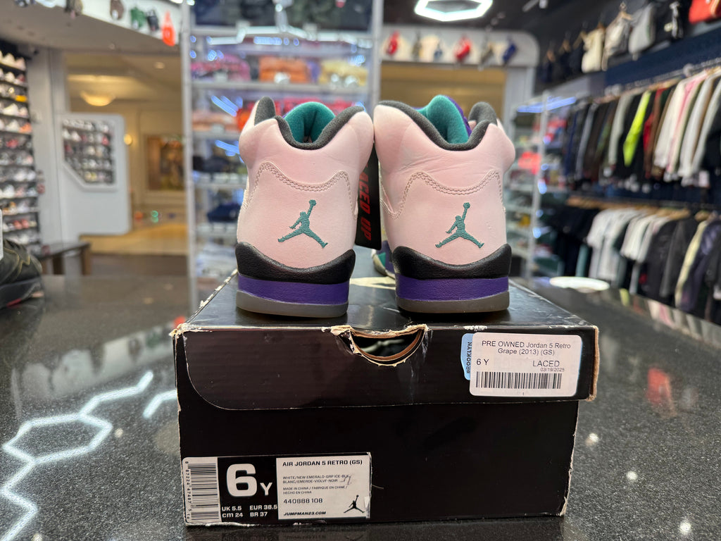PRE OWNED Jordan 5 Retro Grape (2013) (GS)