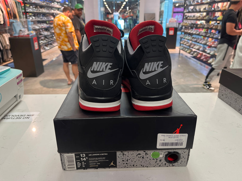 PRE OWNED Jordan 4 Retro Bred (2019)