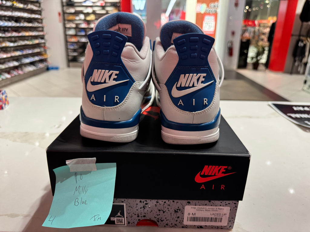 PRE OWNED Jordan 4 Retro Military Blue (2024)