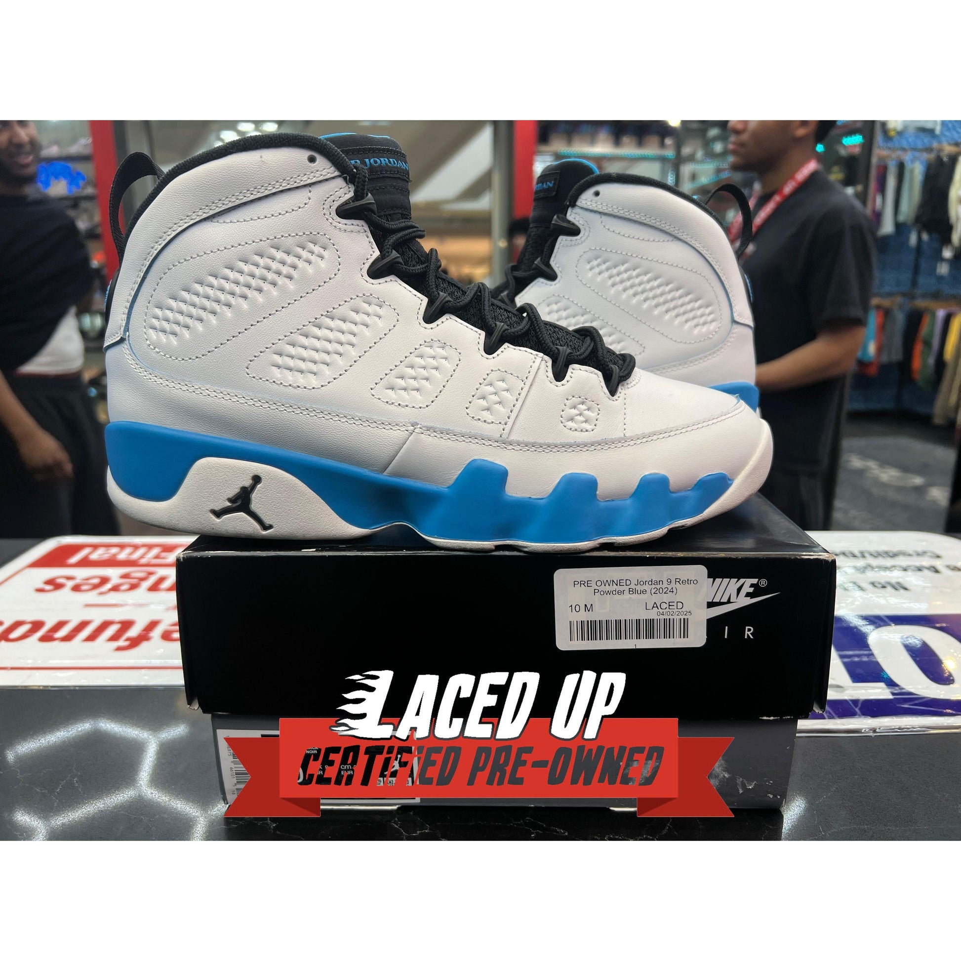 PRE OWNED Jordan 9 Retro Powder Blue (2024)