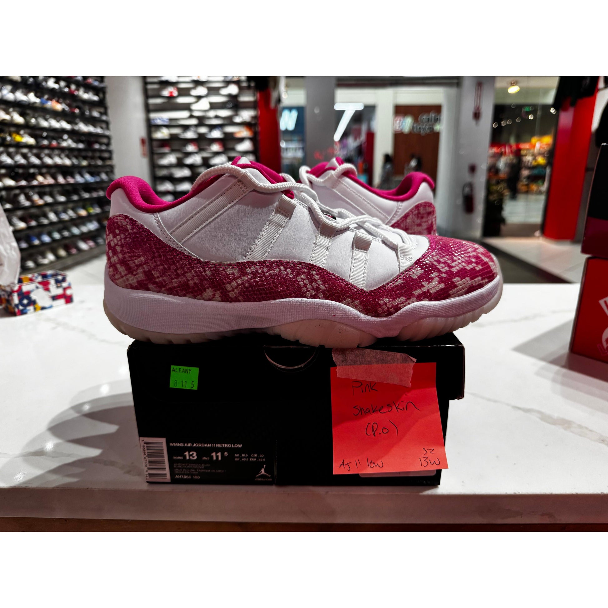 PRE OWNED Jordan 11 Retro Low Pink Snakeskin (2019) (Women's)