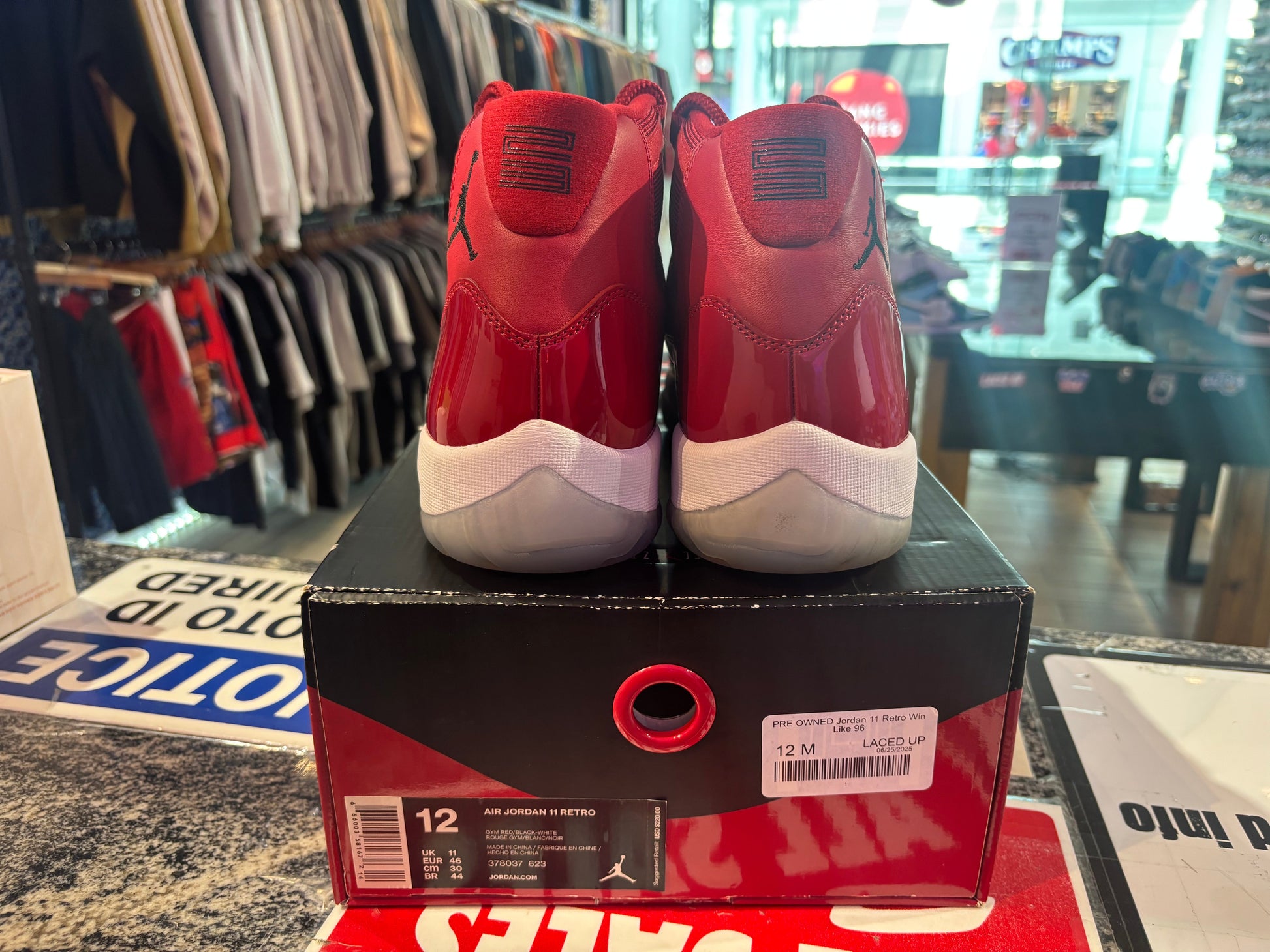 PRE OWNED Jordan 11 Retro Win Like 96