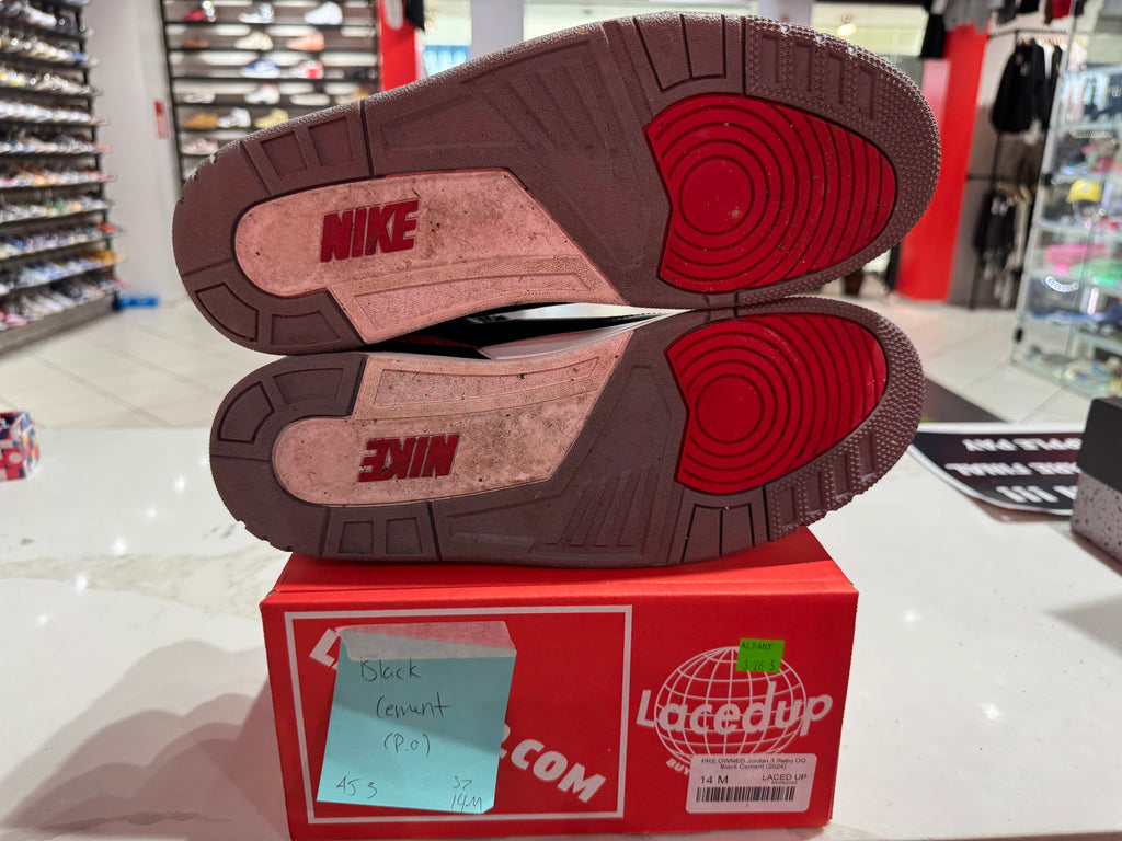 PRE OWNED Jordan 3 Retro OG Black Cement (2024)