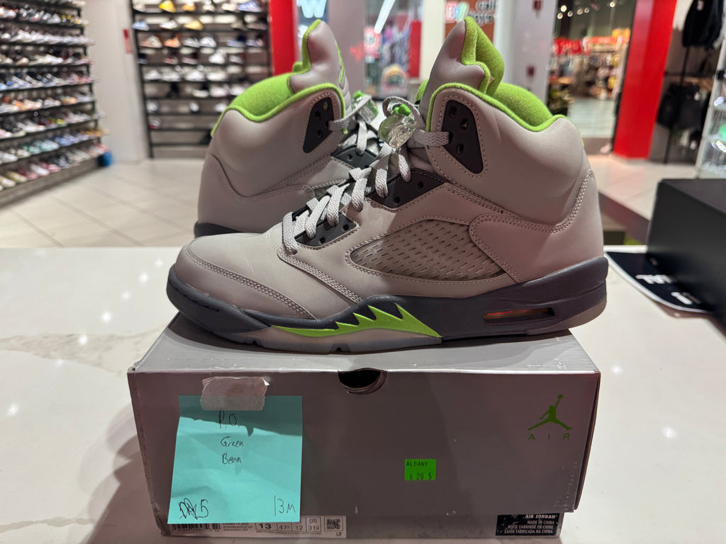 PRE OWNED Jordan 5 Retro Green Bean (2022)