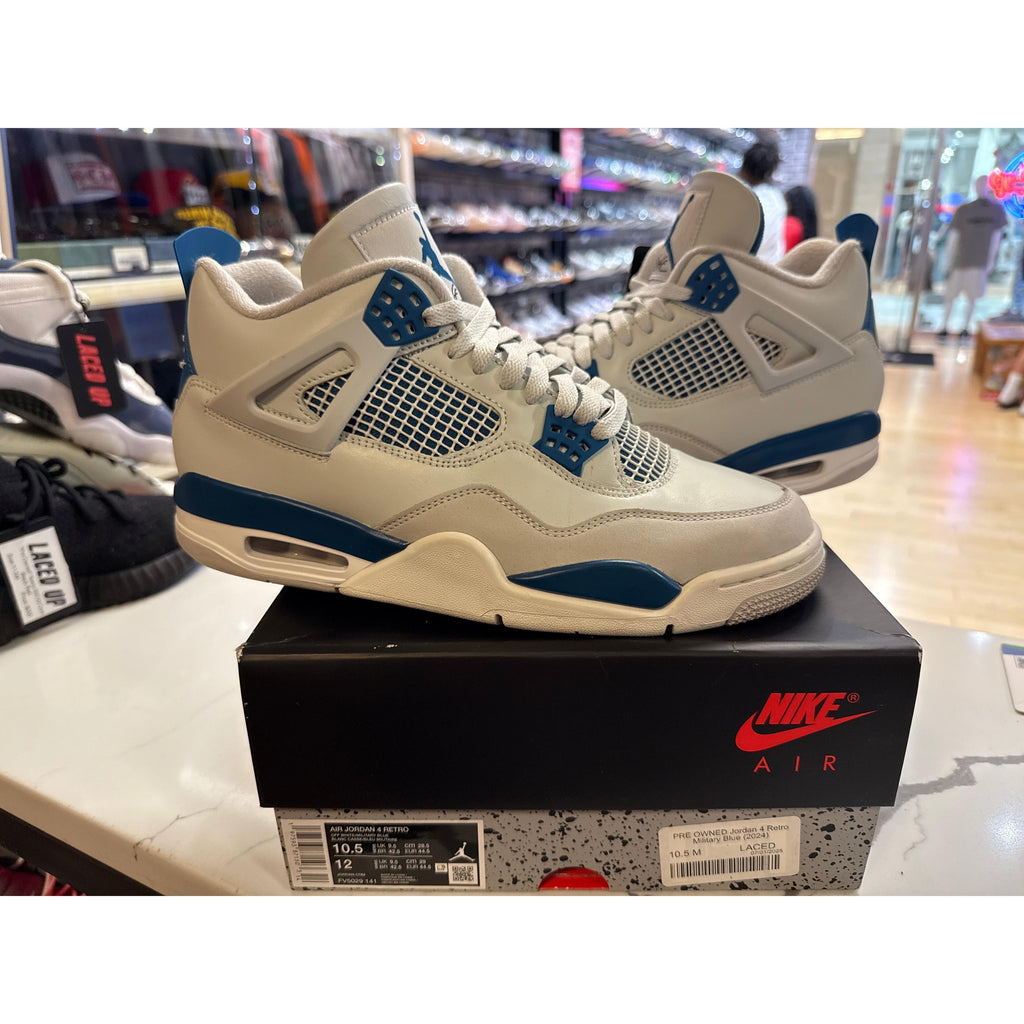 PRE OWNED Jordan 4 Retro Military Blue (2024)