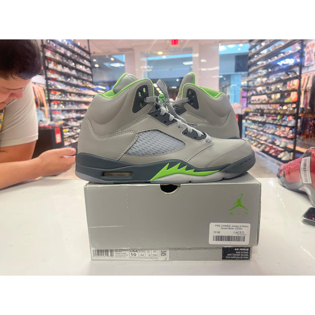 PRE OWNED Jordan 5 Retro Green Bean (2022)