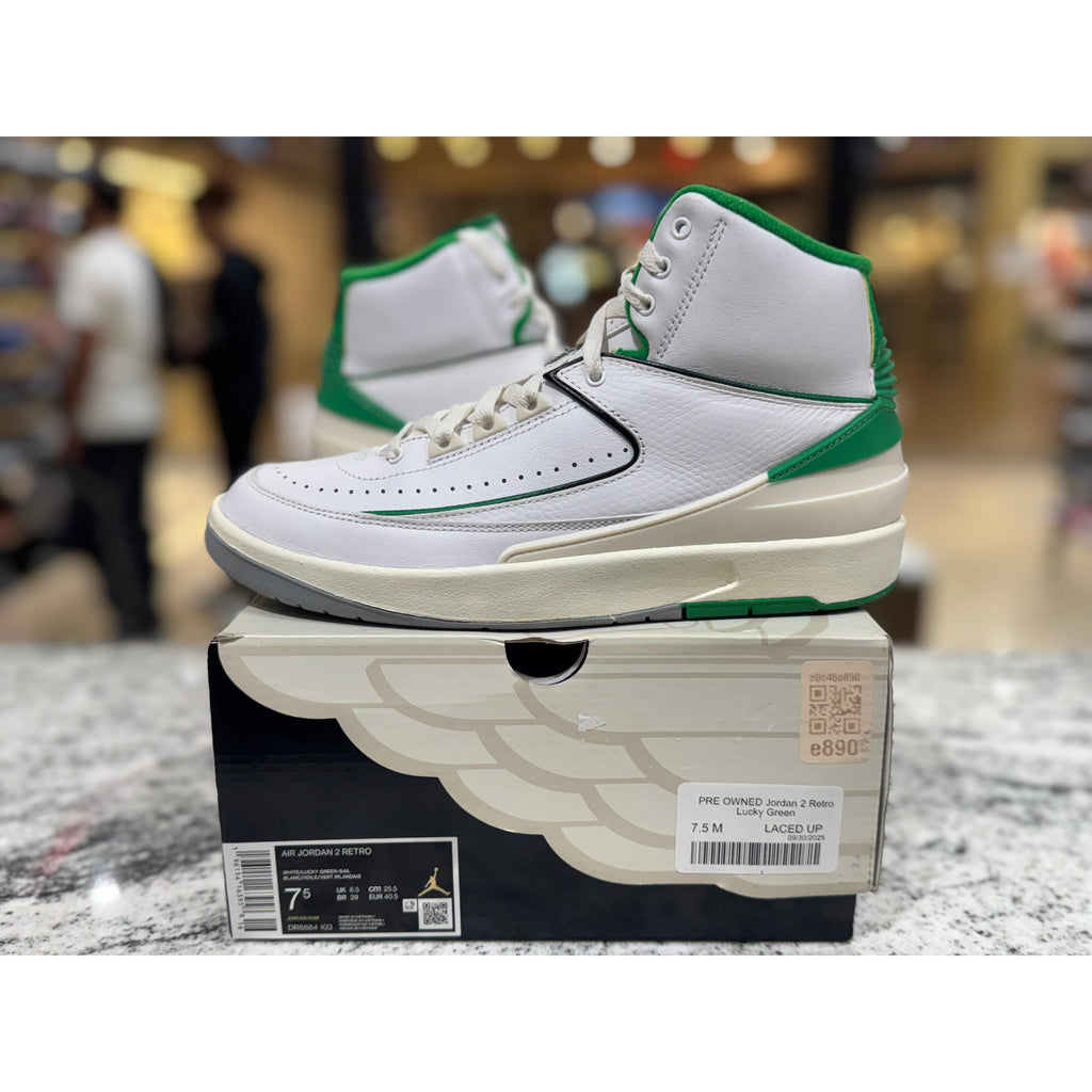 PRE OWNED Jordan 2 Retro Lucky Green