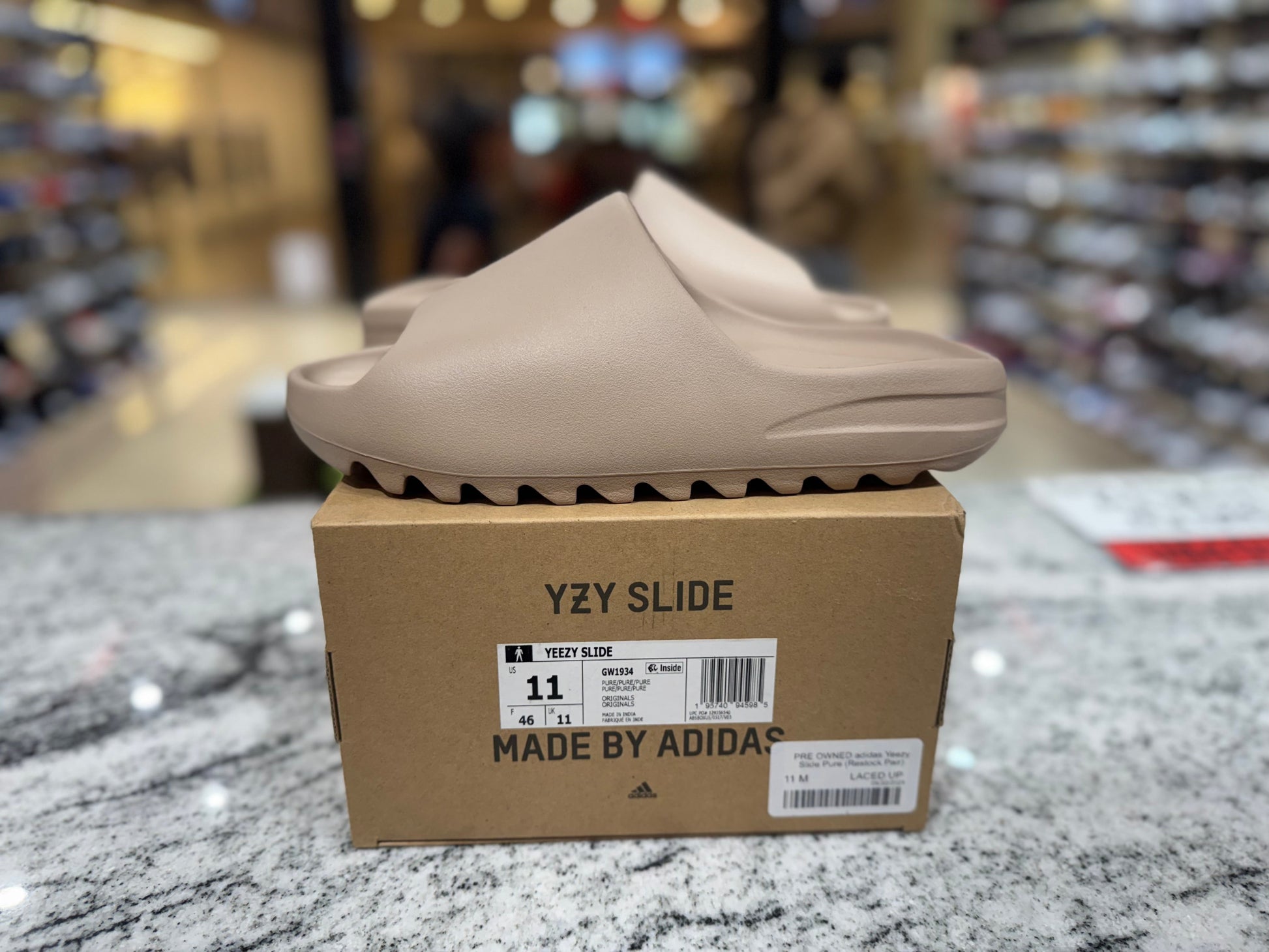 PRE OWNED adidas Yeezy Slide Pure (Restock Pair)