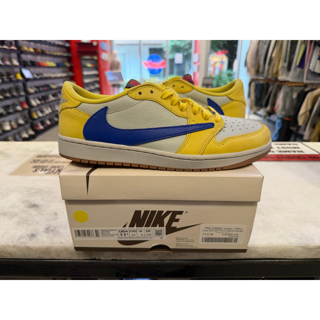 PRE OWNED Jordan 1 Retro Low OG SP Travis Scott Canary (Women's)