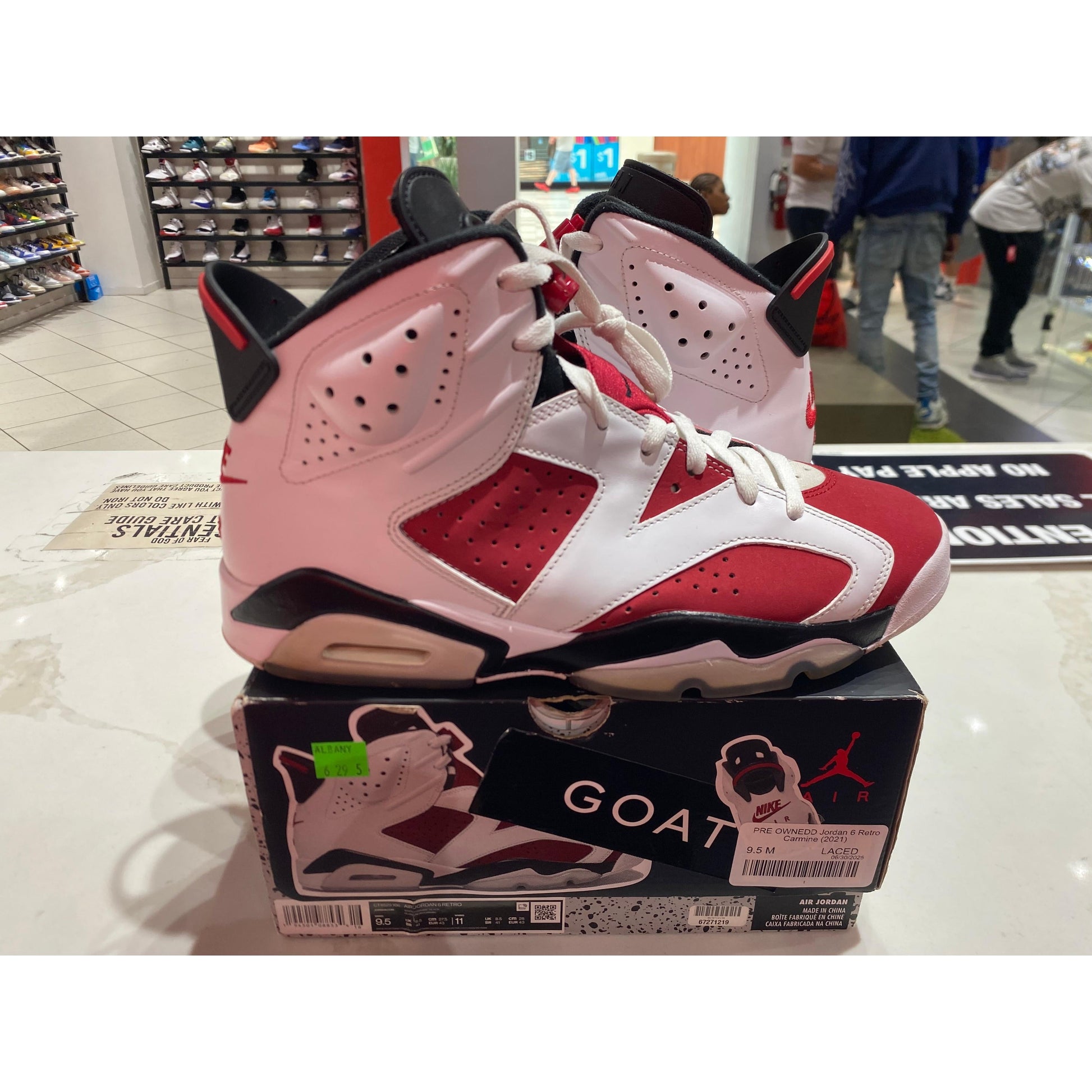 PRE OWNED Jordan 6 Retro Alternate Hare