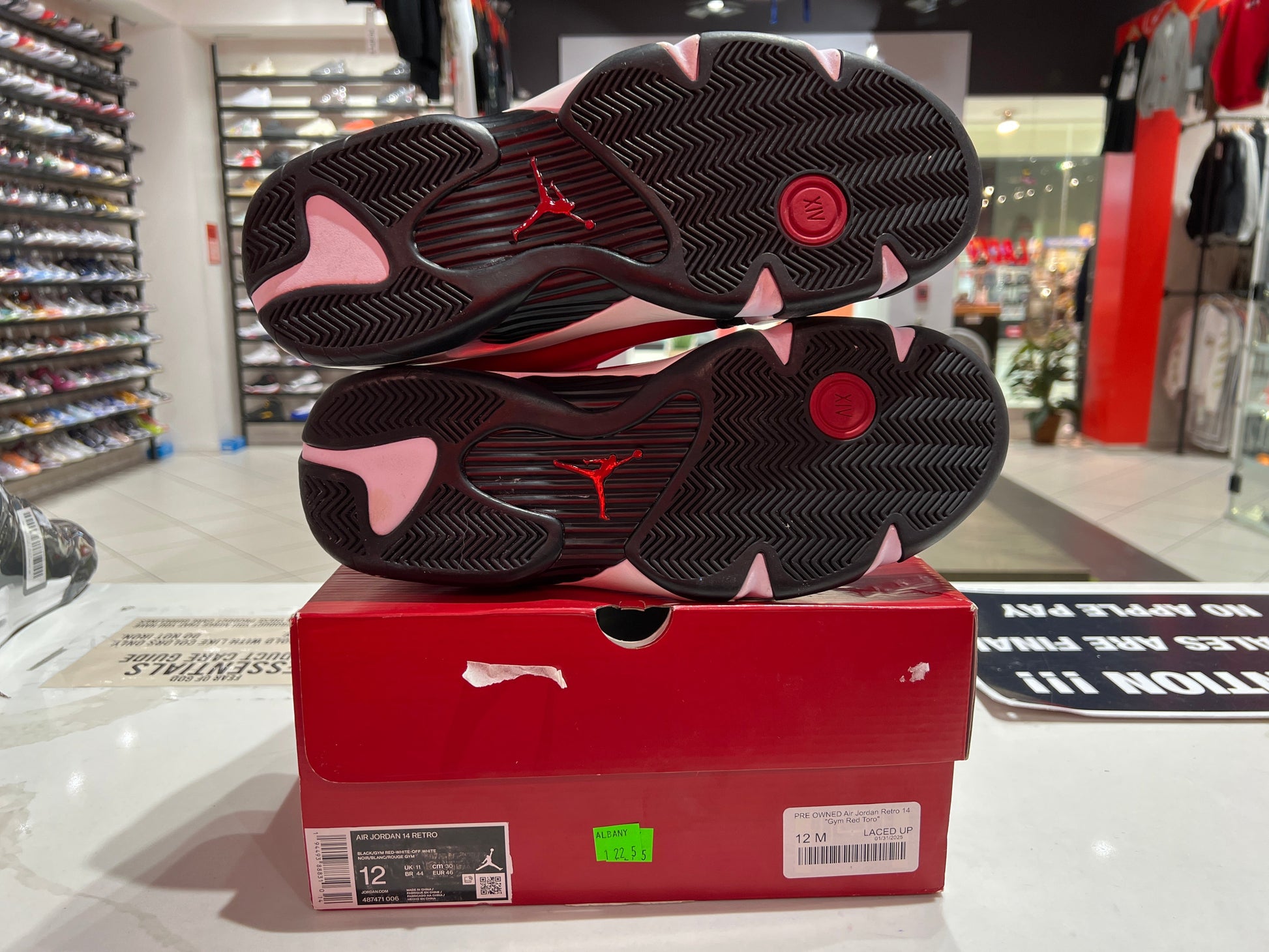 PRE OWNED Air Jordan Retro 14 "Gym Red Toro"