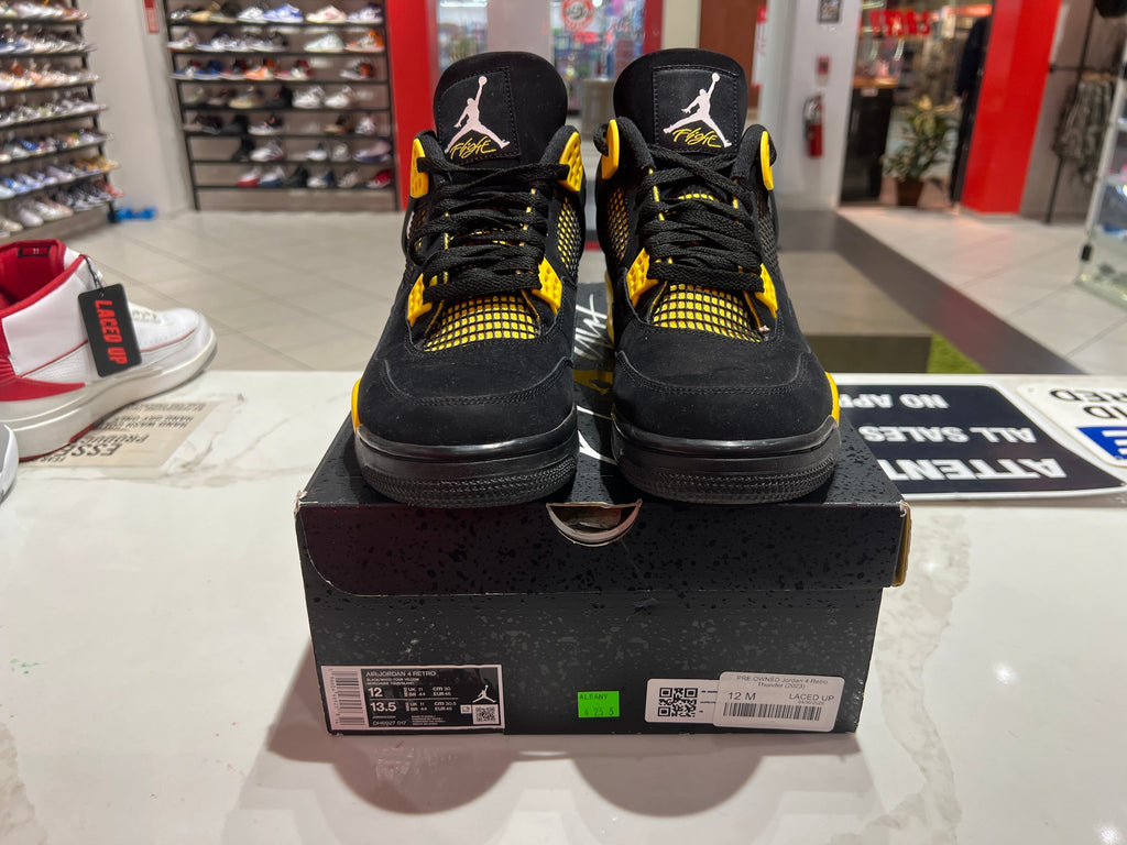 PRE OWNED Jordan 4 Retro Thunder (2023)