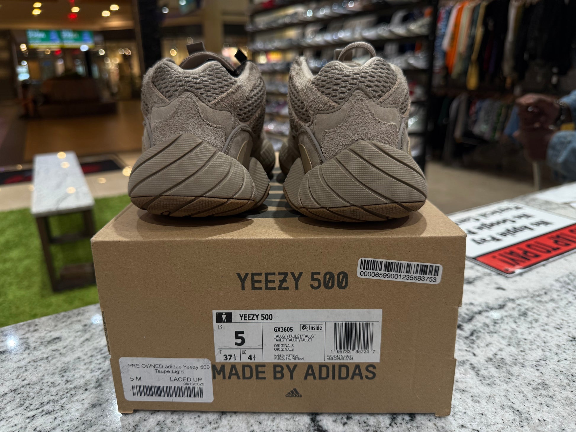 PRE OWNED adidas Yeezy 500 Taupe Light