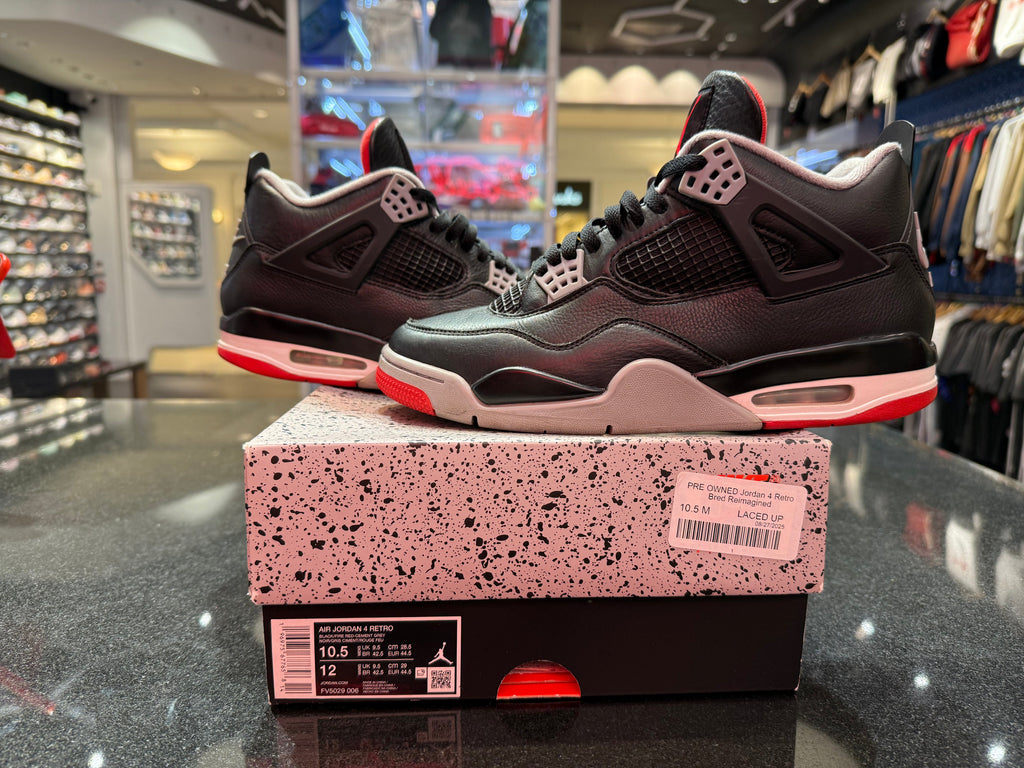 PRE OWNED Jordan 4 Retro Bred Reimagined
