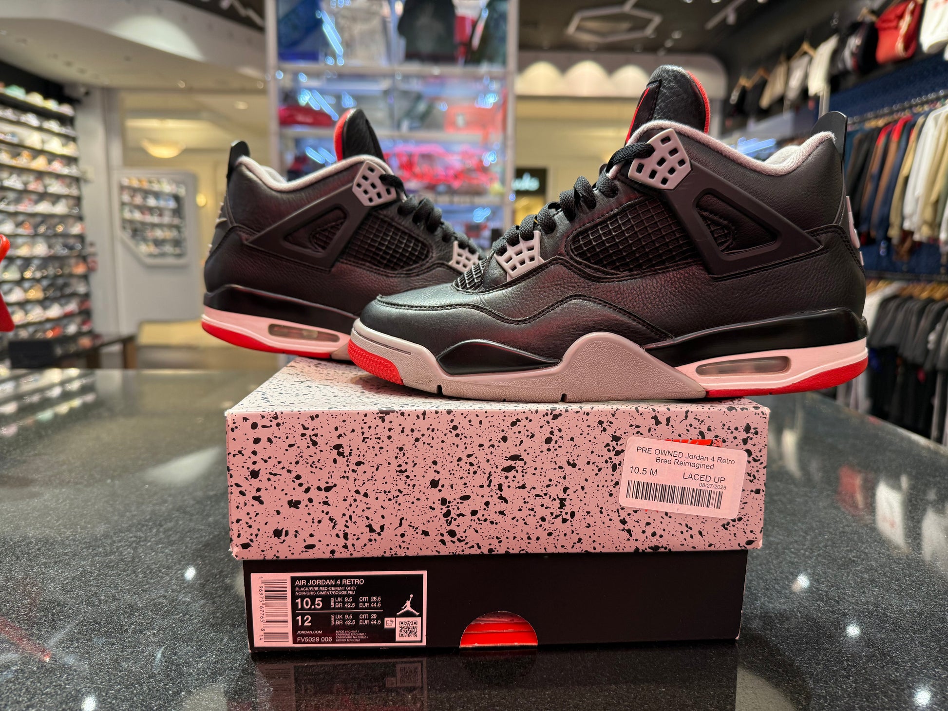 PRE OWNED Jordan 4 Retro Bred Reimagined