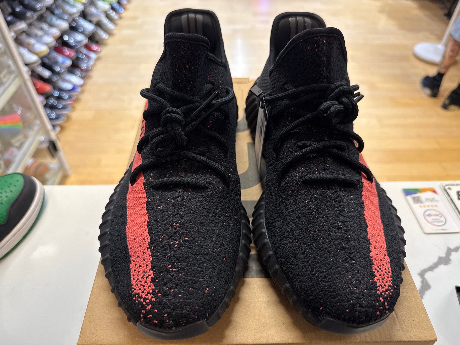 PRE OWNED adidas Yeezy Boost 350 V2 Core Black Red
