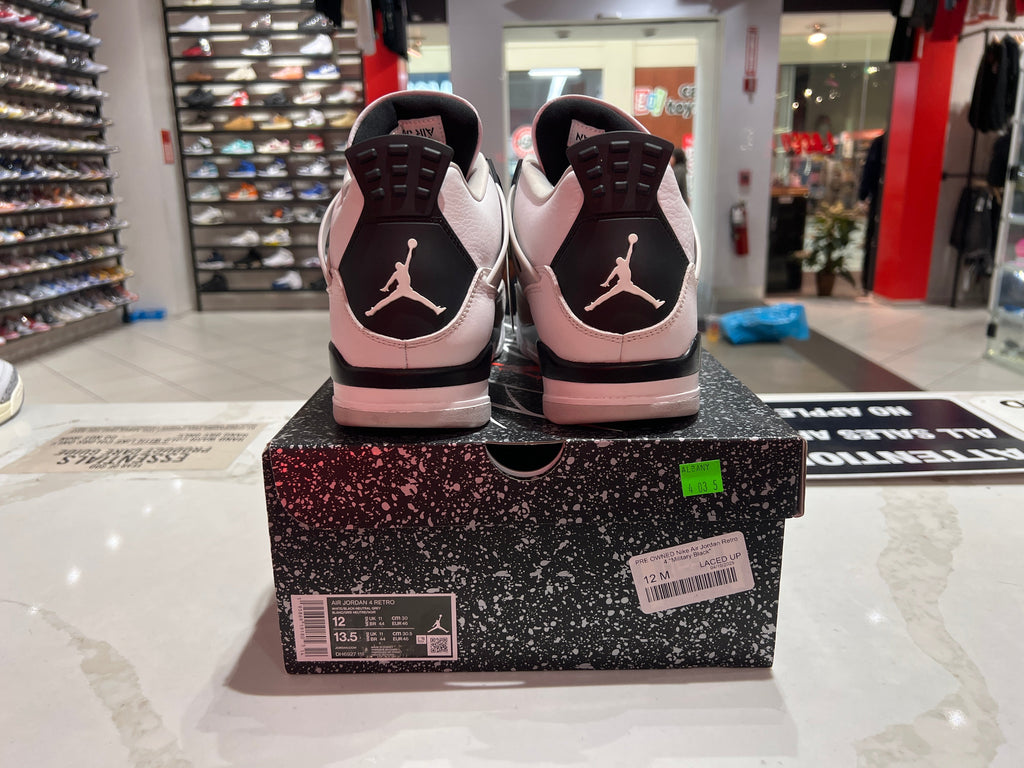 PRE OWNED Nike Air Jordan Retro 4 "Military Black"