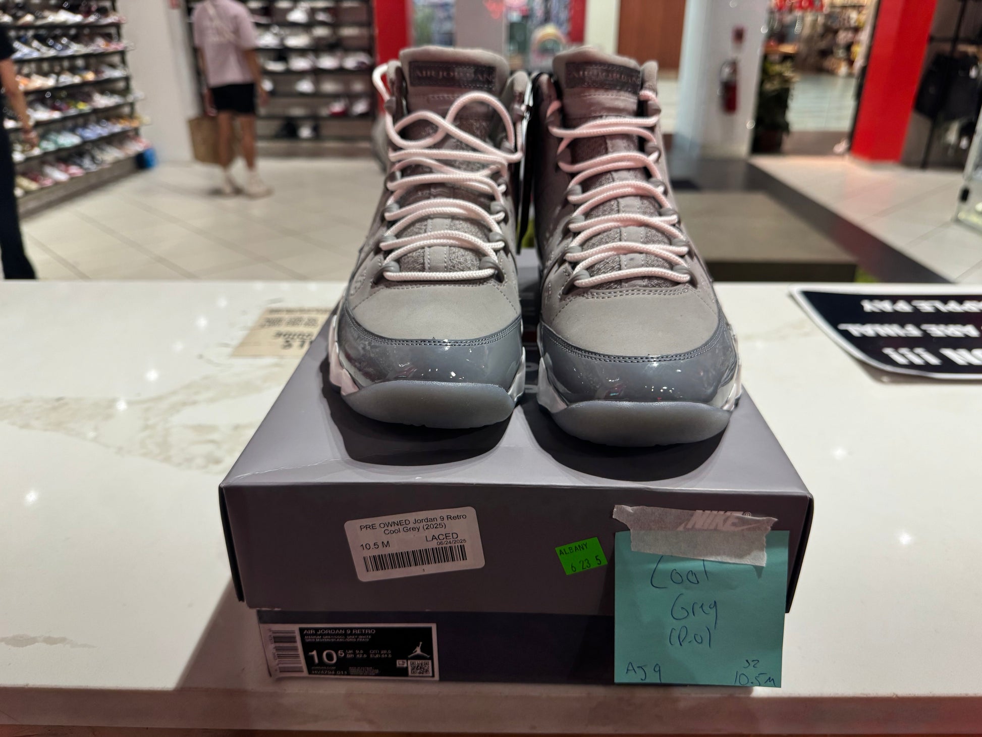 PRE OWNED Jordan 9 Retro Cool Grey (2025)