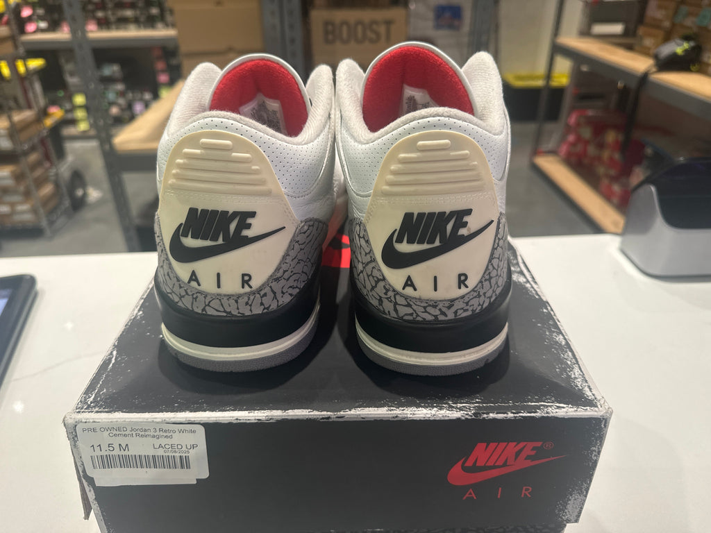 PRE OWNED Jordan 3 Retro White Cement Reimagined
