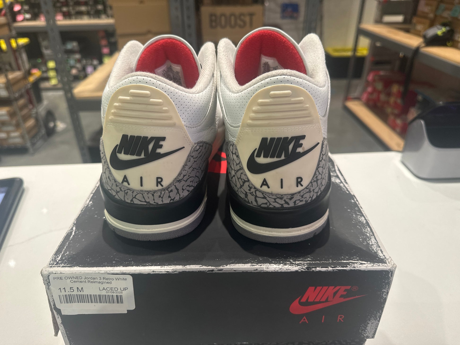 PRE OWNED Jordan 3 Retro White Cement Reimagined