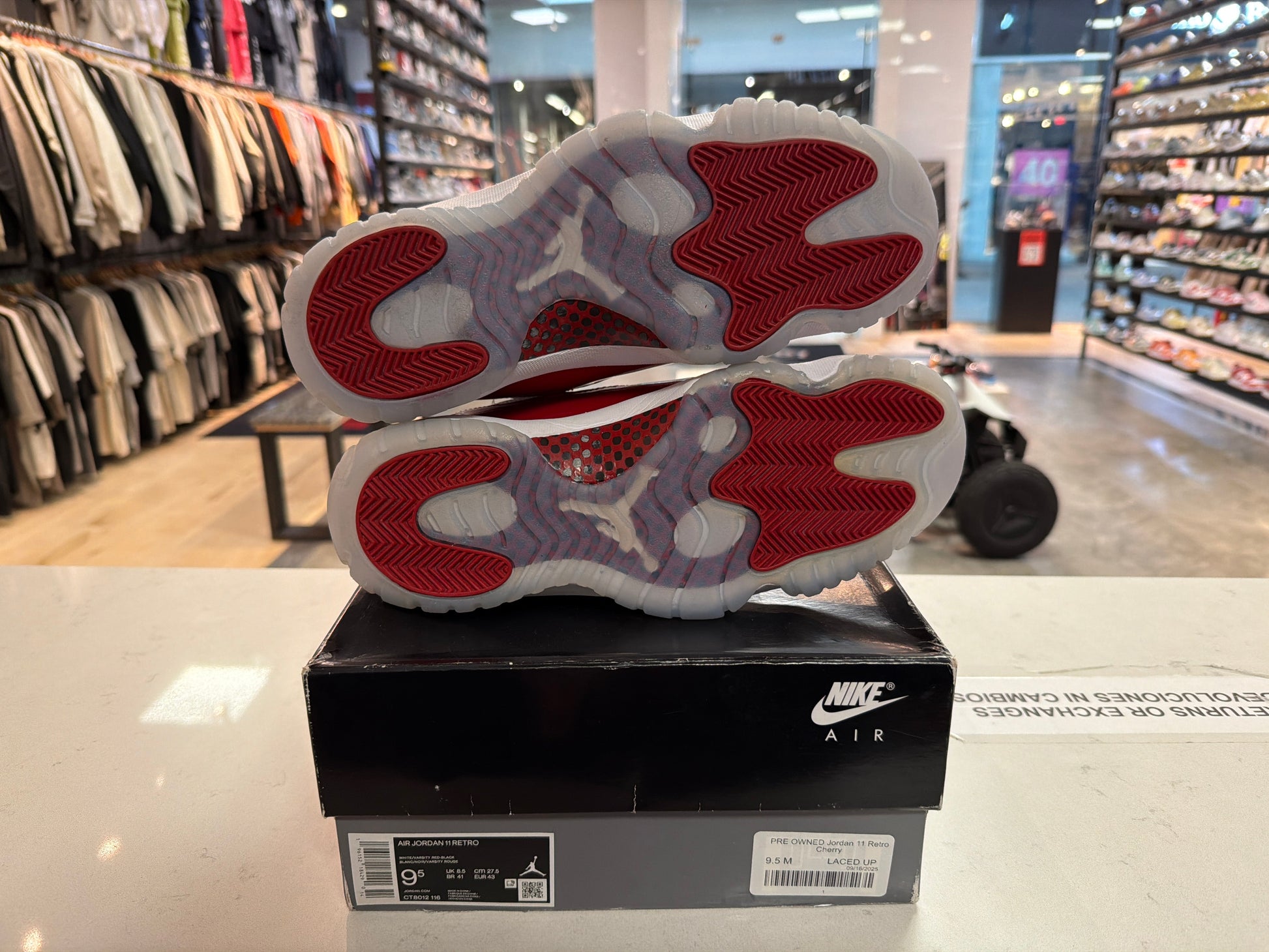 PRE OWNED Jordan 11 Retro Cherry