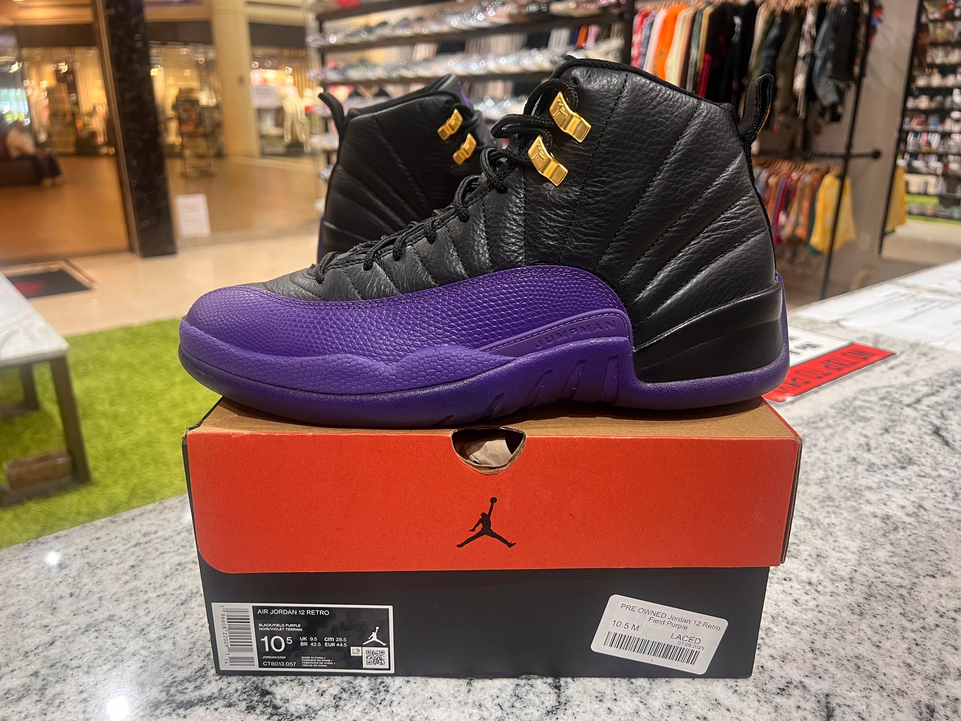 PRE OWNED Jordan 12 Retro Field Purple