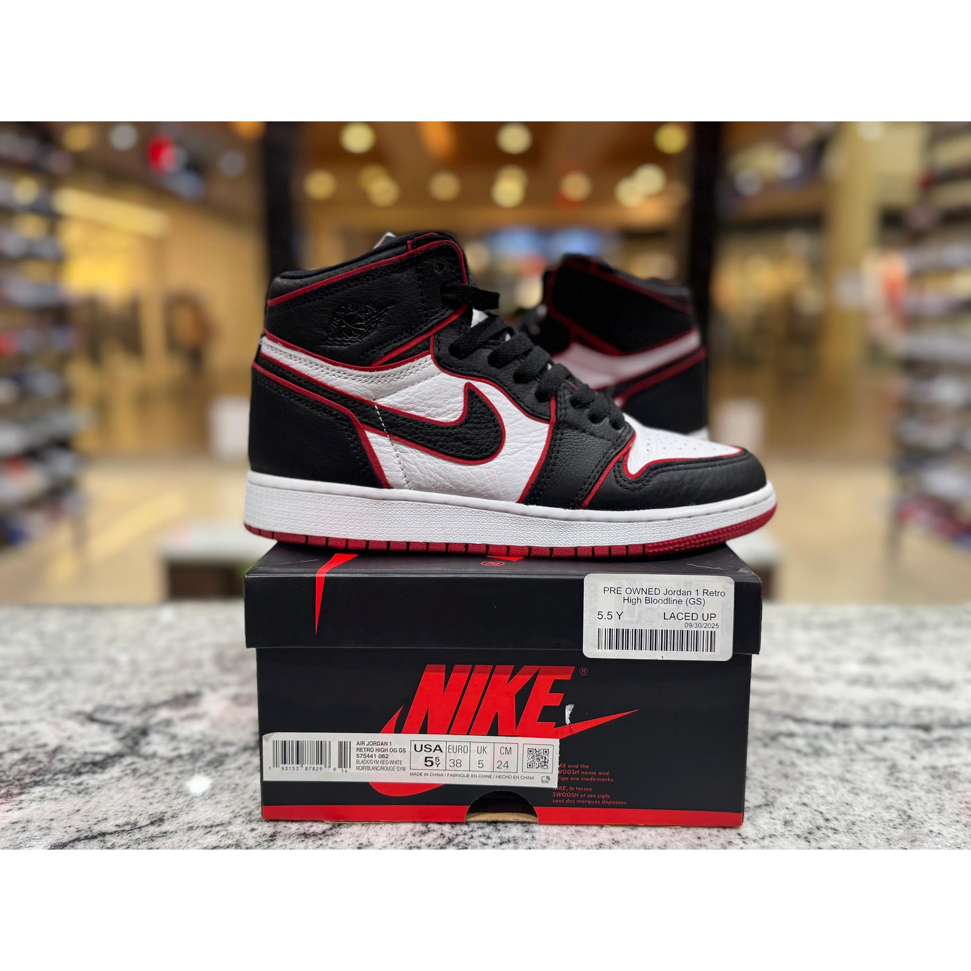 PRE OWNED Jordan 1 Retro High Bloodline (GS)