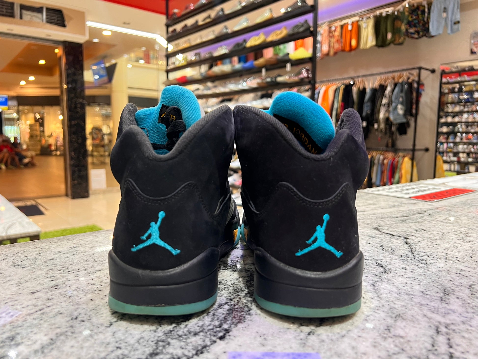 PRE OWNED Jordan 5 Retro Aqua