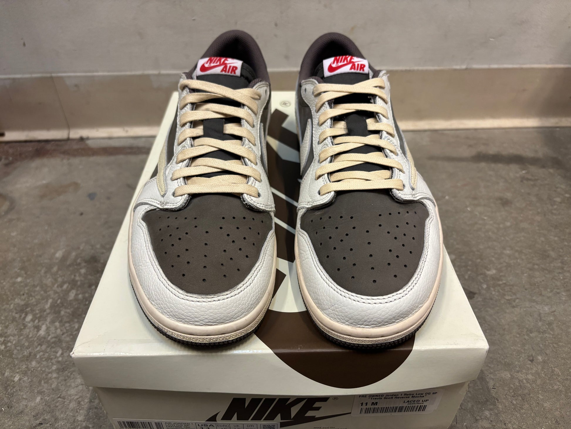 PRE OWNED Jordan 1 Retro Low OG SP "Travis Scott Reverse Mocha"