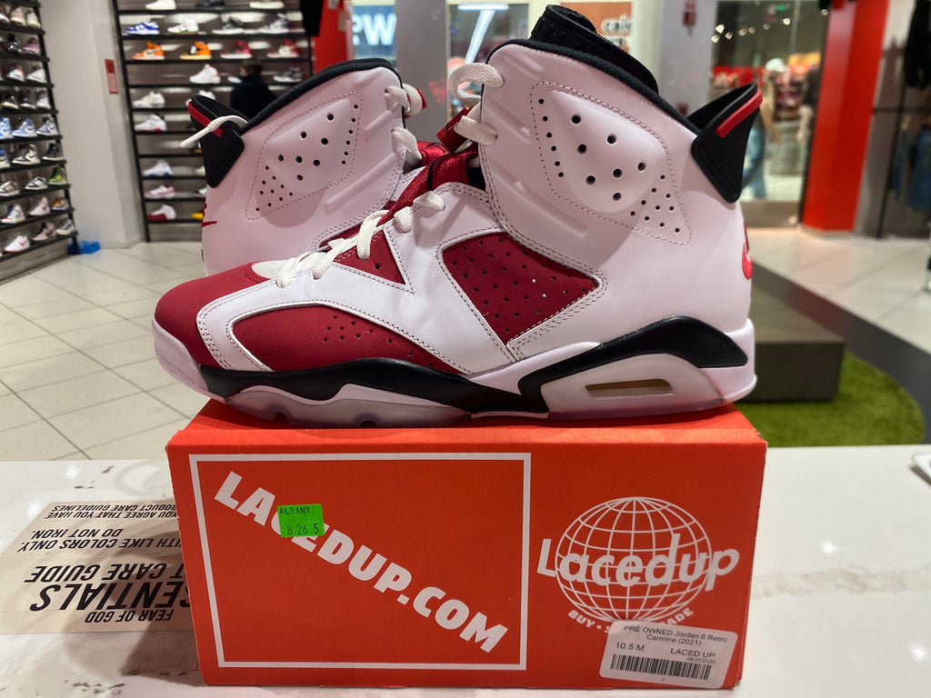 PRE OWNED Jordan 6 Retro Carmine (2021)