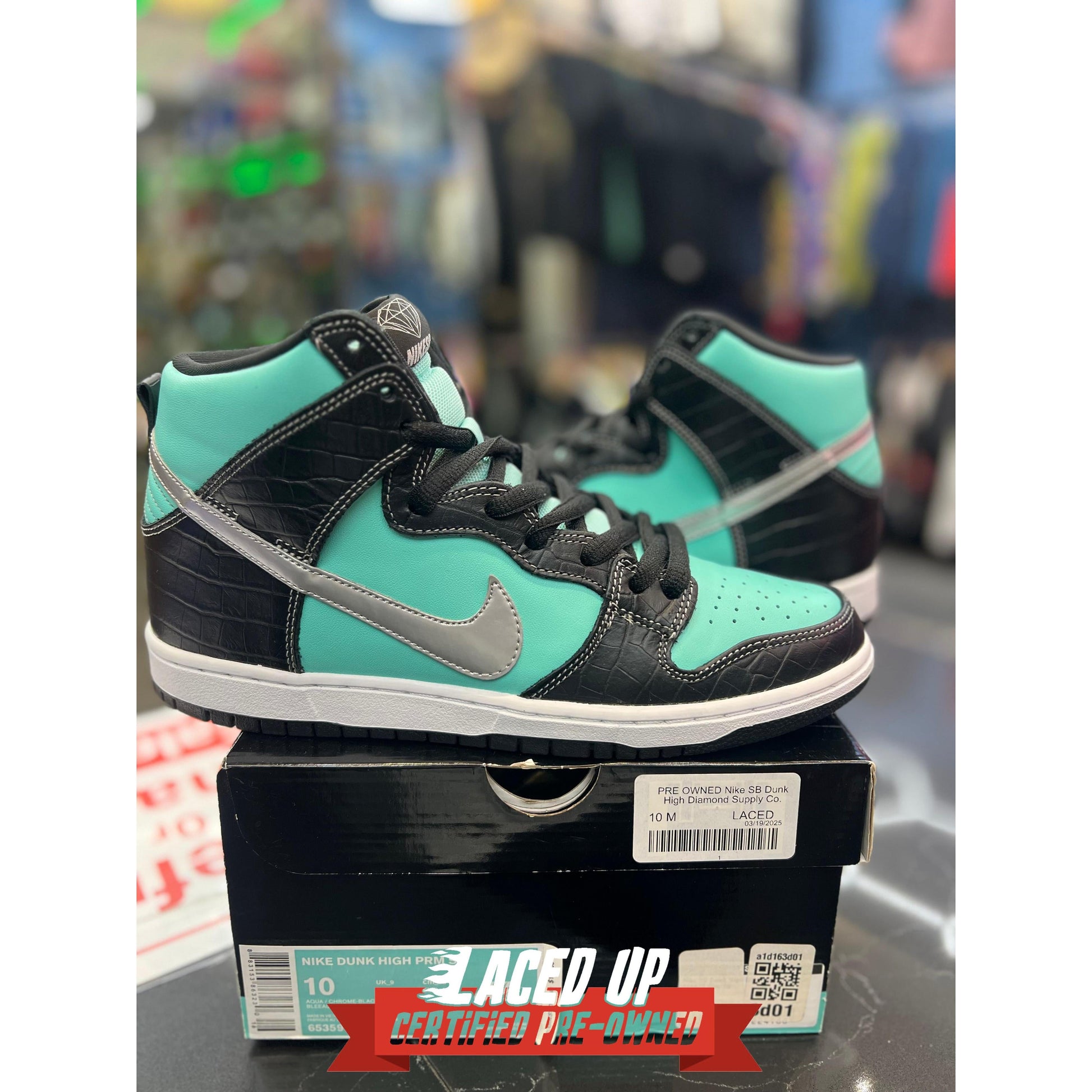 PRE OWNED Nike SB Dunk High Diamond Supply Co.