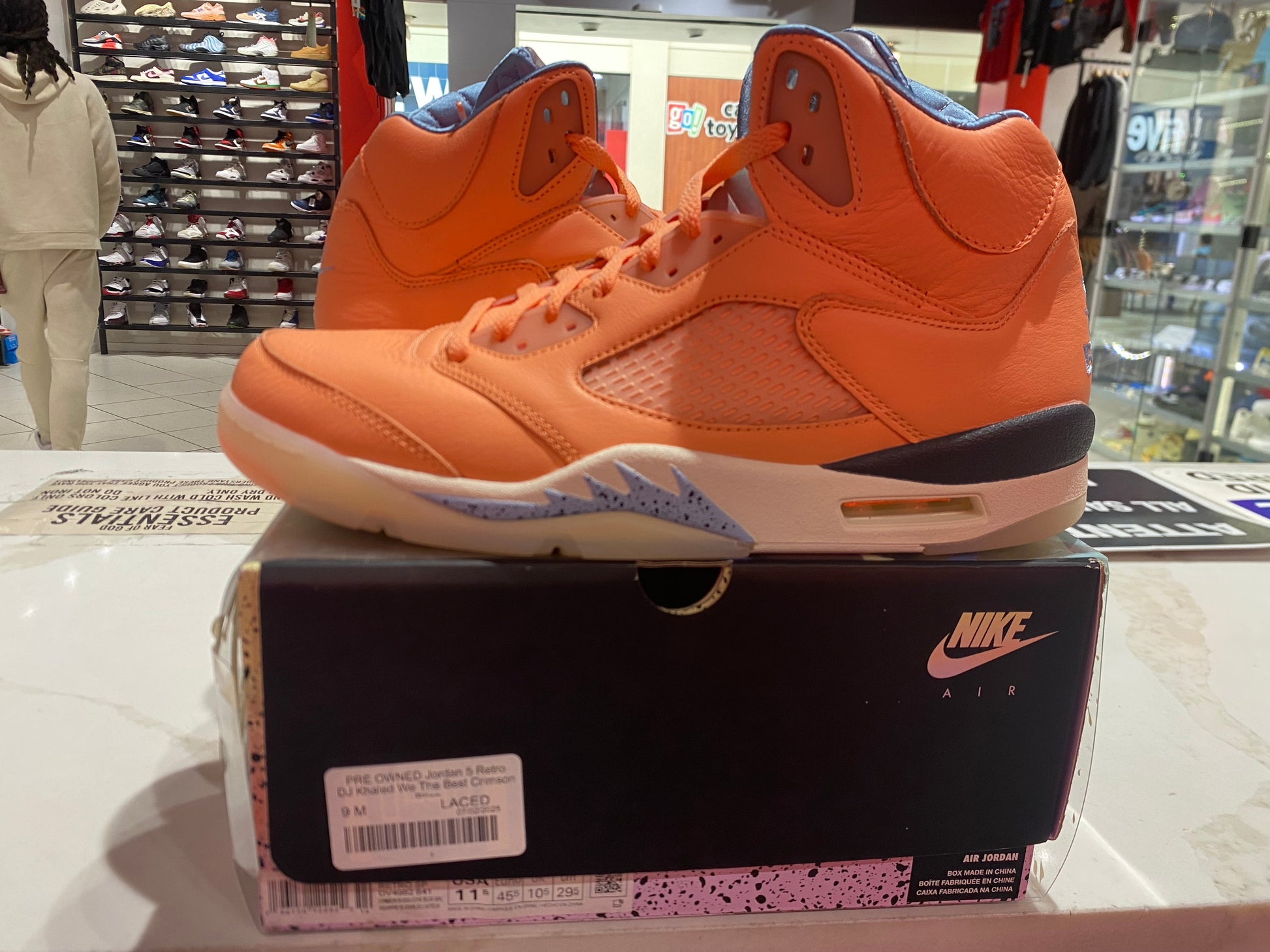 PRE OWNED Jordan 5 Retro DJ Khaled We The Best Crimson Bliss