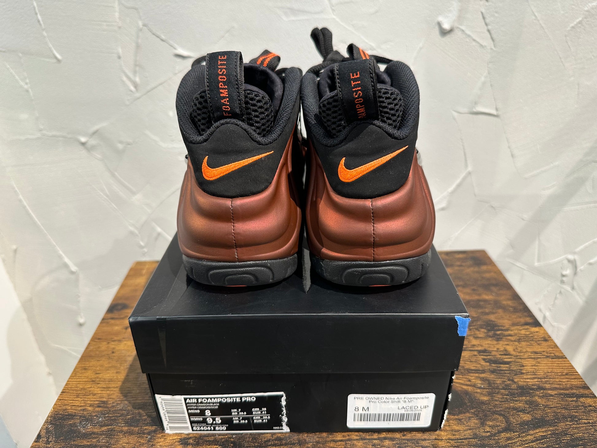 PRE OWNED Nike Air Foamposite Pro Color Shift "8 M"