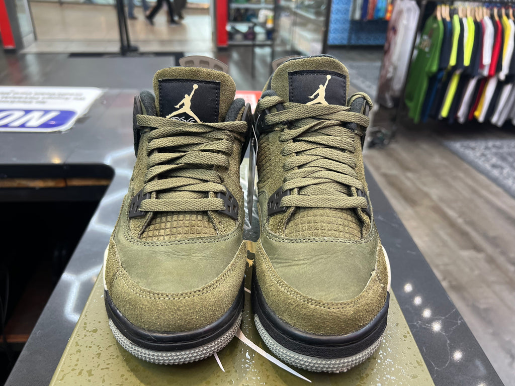 PRE OWNED Jordan 4 Retro SE Craft Medium Olive (GS)