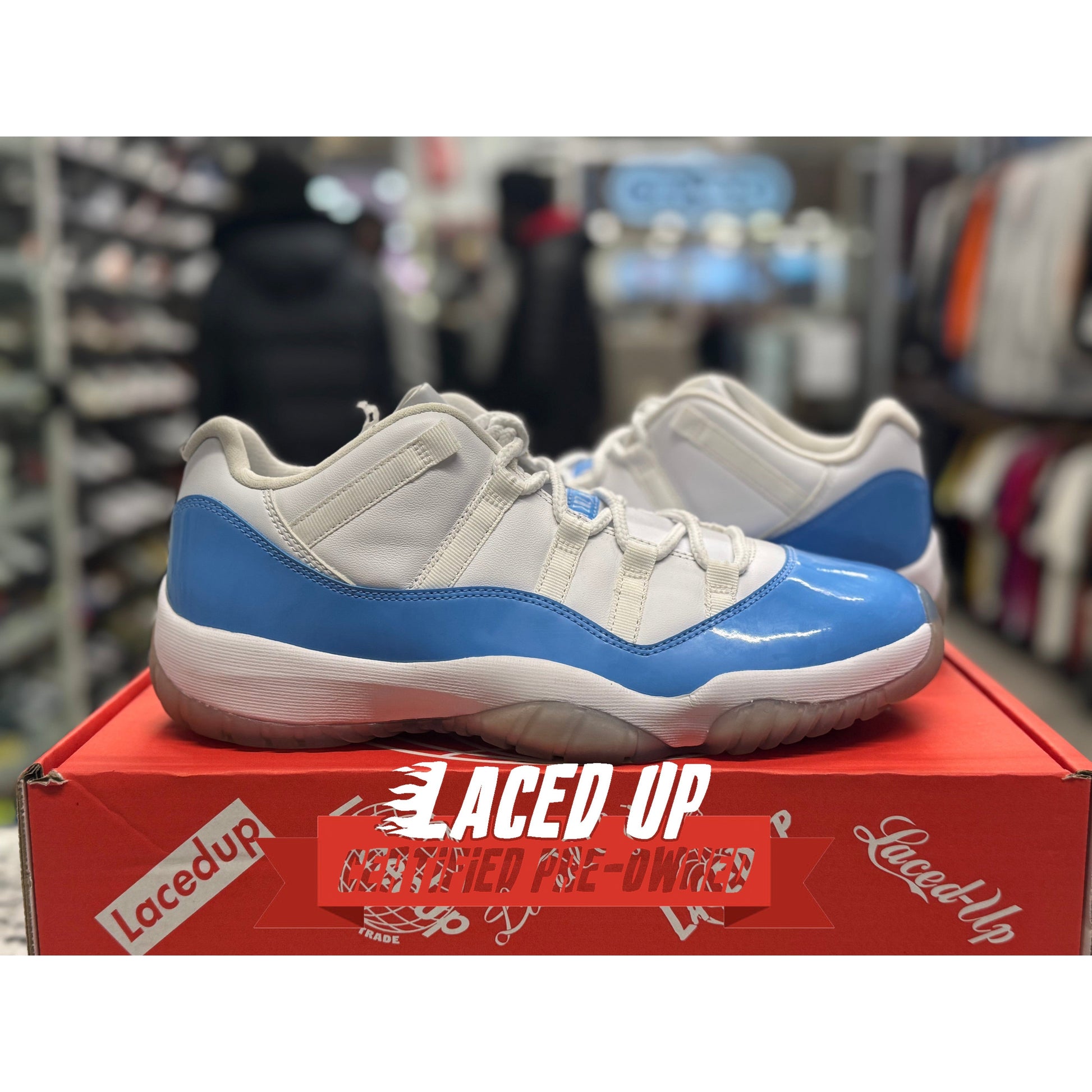 PRE OWNED Jordan 11 Retro Low University Blue (2017)