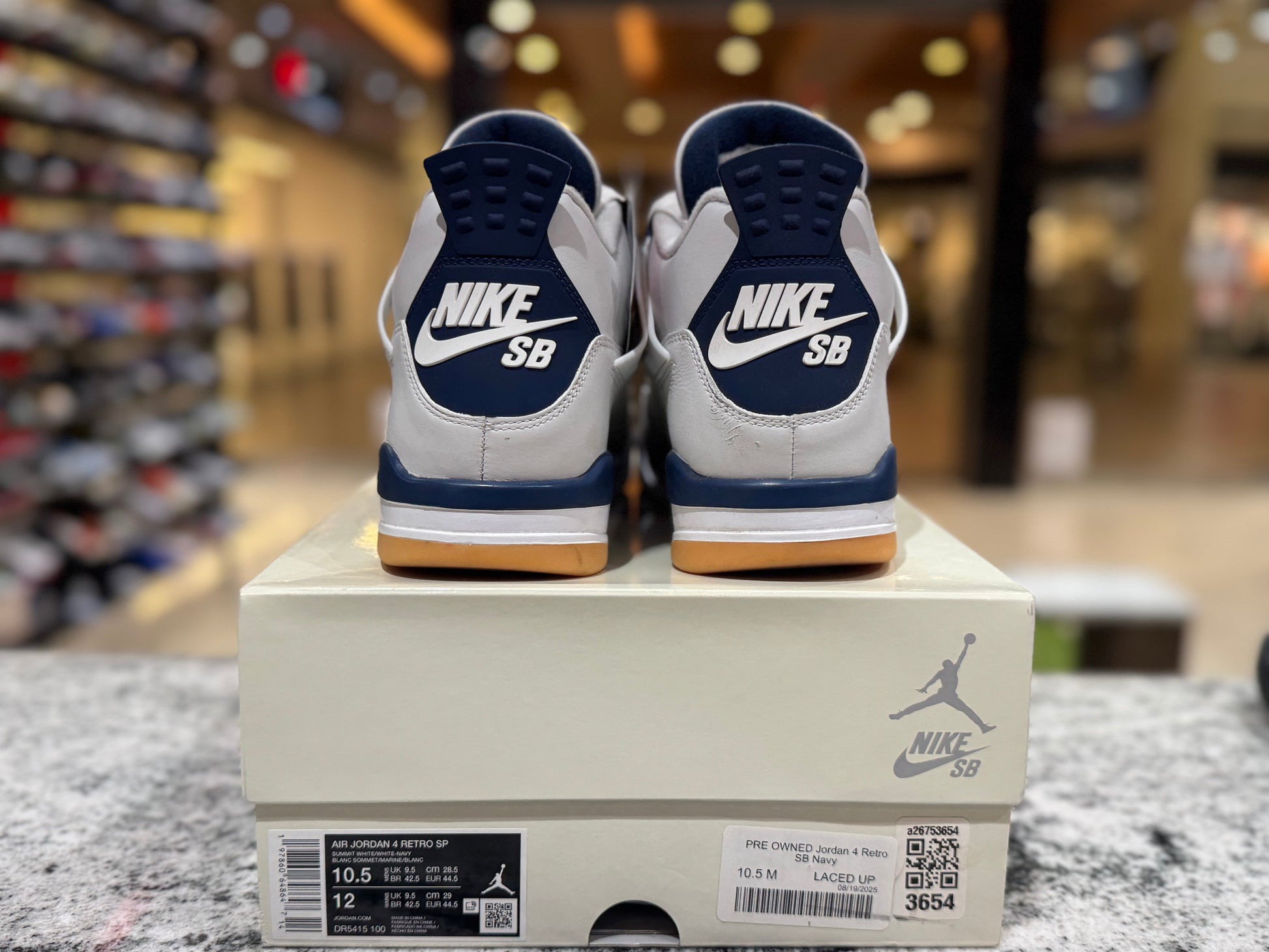PRE OWNED Jordan 4 Retro SB Navy