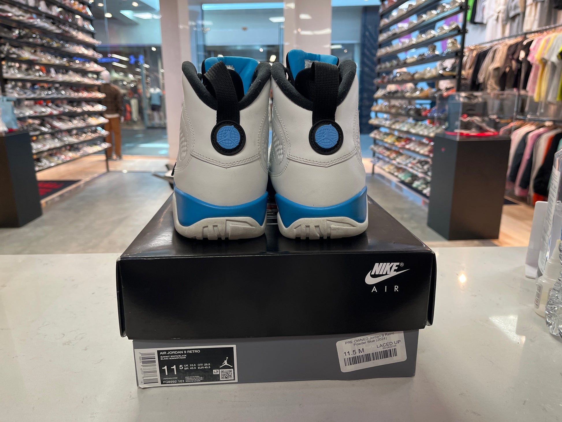 PRE OWNED Jordan 9 Retro Powder Blue (2024)