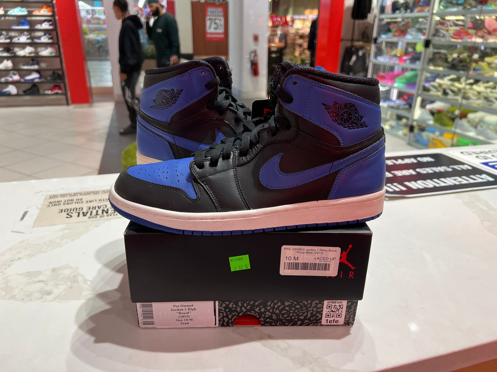 PRE OWNED Jordan 1 Retro Black Royal Blue (2013)