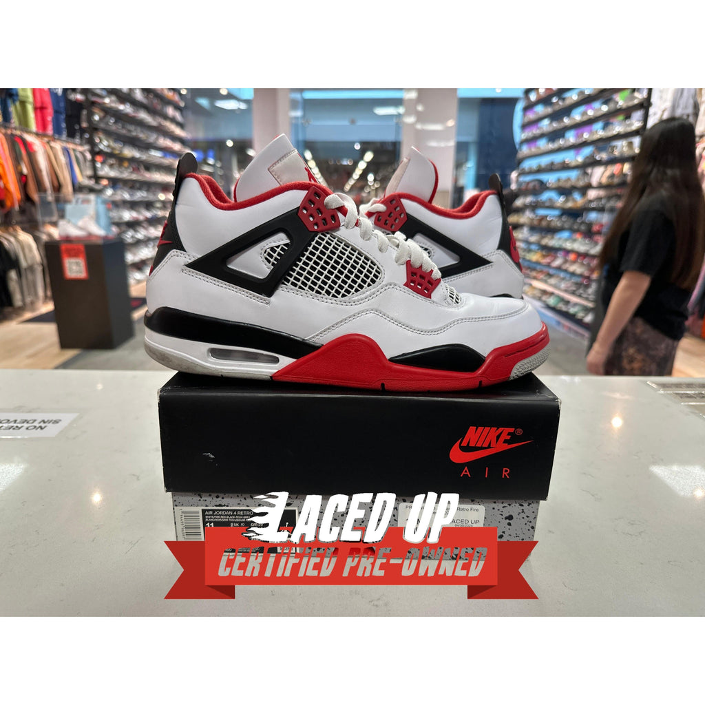 PRE OWNED Jordan 4 Retro Fire Red (2020)