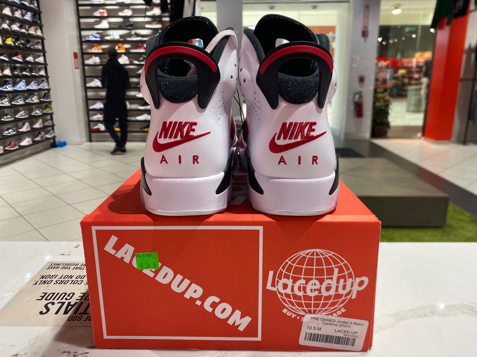 PRE OWNED Jordan 6 Retro Carmine (2021)