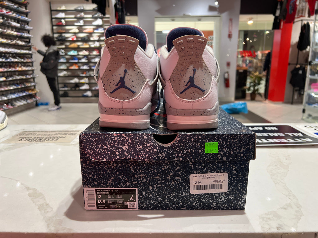 PRE OWNED Air Jordan Retro 4 Midnight Navy