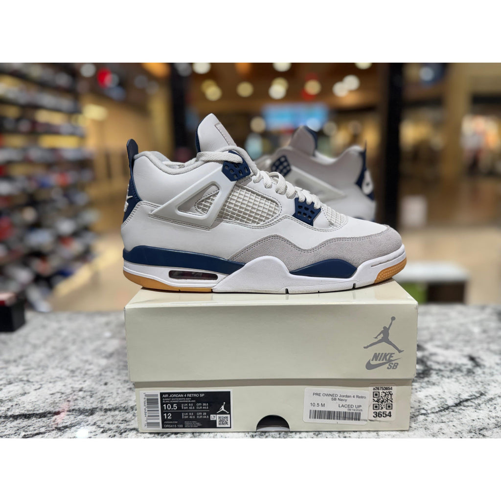 PRE OWNED Jordan 4 Retro SB Navy
